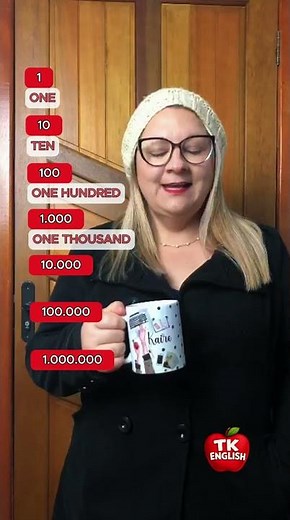 Números em Inglês: 10, 100, 1000 e Mais #shorts #ingles
