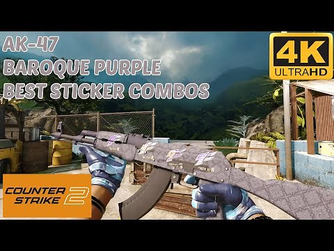AK-47 | Baroque Purple | Best Sticker Combinations | CS2 Skin | In-Game Inspection & Showcase [4K]