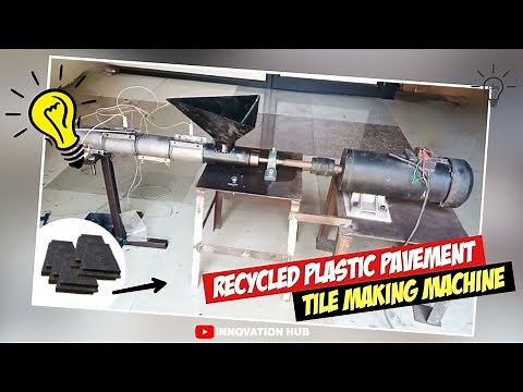Recycled Plastic Pavement Tile Making Machine| Pavement Tile Making Machine| Mechanical Project|