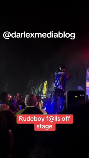 rude boy,former Psquare group member fall off on stage during his recent performance #rudeboy #fyp #psquare #goviral #darlexmedia
