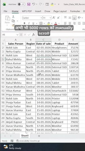 Create a Pivot Table in SECONDS! ⚡ | Excel Quick Trick