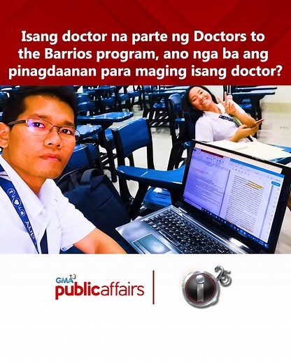 24K views · 168 reactions | Isa si Doc Ned Valmores sa walong first time doctors na kasama sa Doctors to the Barrios program ng Department of Health. Ano nga ba ang kanyang mga pinagdaanan bago maging isang ganap na doctor? Alamin ang kanyang paglalakbay bilang isang doctor sa isang liblib na komunidad sa pinakabagong dokumentaryo ni John Consulta na ‘Doctor on Boat’ para sa #IWitness anniversary special ngayong Sabado, 10:15 PM sa GMA! #iBenteSingko | GMA Public Affairs | Facebook