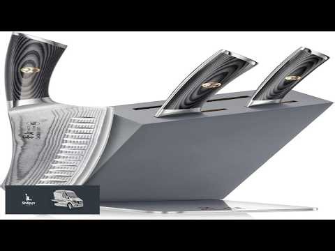 Cangshan NAKA Series X 7 Steel Forged HUA Knife Block Set (4 Piece)