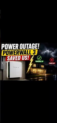 Power outage? I didn't even notice 🔋⚡ #TeslaPowerwall3 #BackupPower #HomeBattery