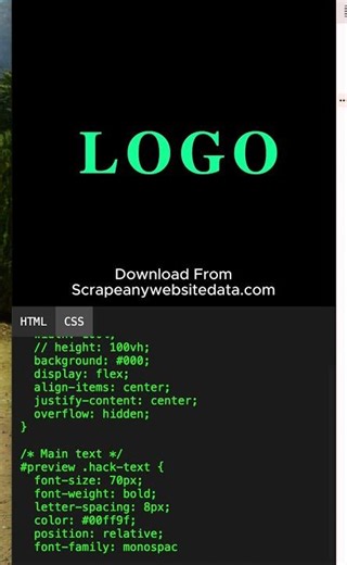 Logo Hacker Terminal Reveal Animation CSS Shorts ASMR | Satisfying Coding Animation