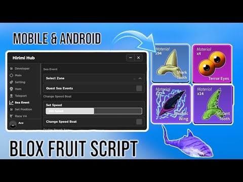 Blox Fruit Script | Auto Farm, Terror Shark, Piranha, Shark | Hirimi Hub 🔥Pastebin!