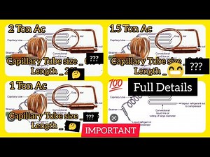 how to change capillary in split ac l ac capillary Tube size l ac capillary length