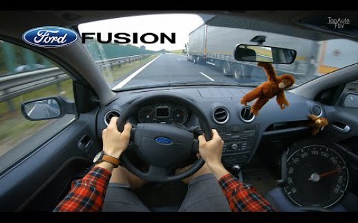 福特 Fusion (第五代嘉年华旅行版) 1.4L 16V自然吸气 第一人称视角开车 德国不限速高速试驾 加速、极速测试
