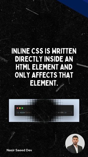 Inline vs External CSS Explained in 30 Seconds | CSS Basics #Shorts