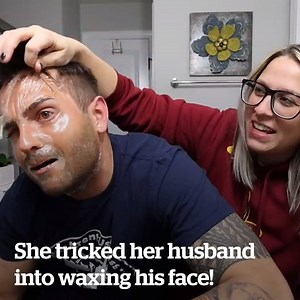She told her husband that a pot of hand wax was moisturizer! 😱😂 Credit: Team Balmert | VT