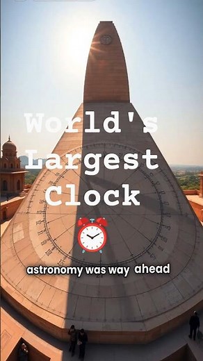 ⏳ World’s Largest Clock– Samrat Yantra, Jaipur, India