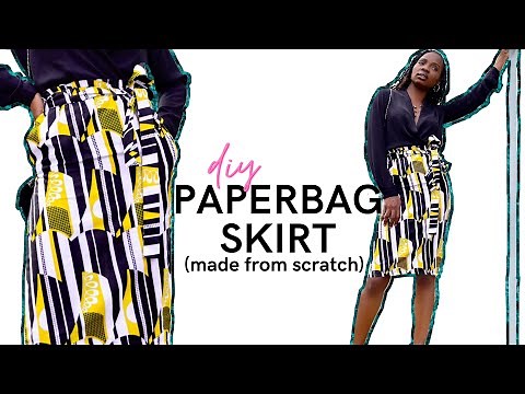 DIY Easy Paper Bag Skirt Tutorial