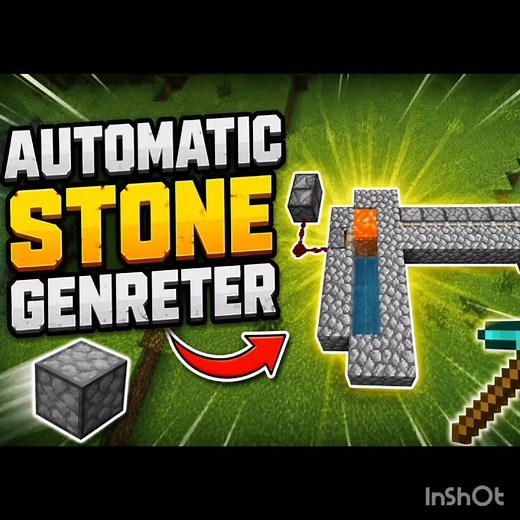 AUTO STONE GENERATOR in Minecraft! 🔥