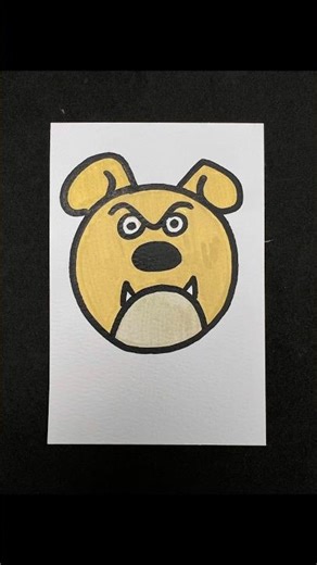 Angry Dog Drawing 🐶🔥 #painting #asmr #relaxing #satisfying #dogdrawing