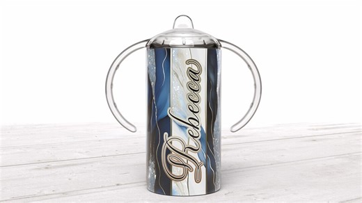 Personalized Adult Sippy Cup With Handles: Spill-proof Insulated Tumbler - Etsy UK