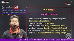 FREE GRE Live Class. Topic: 32 | GREC - Graduate Resources Enhancing Center