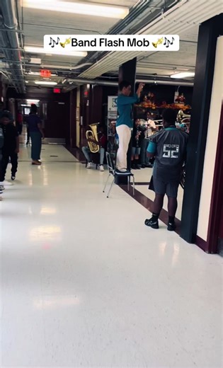 Band Flash Mob Performance today! 🎺🎶 #thefortcaroline #fortcaroline #duvalschools