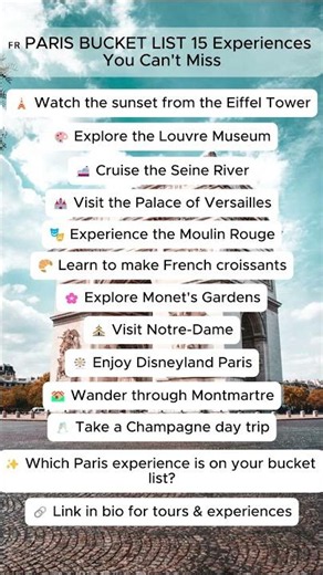 Don't Go to Paris Before Seeing These 15 Things 🥐 #paris #travelhacks #france