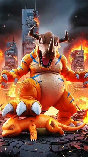 🔥 Charmander vs Agumon ⚔️ Epic Fire Showdown 🔥 #shortvideo #animals