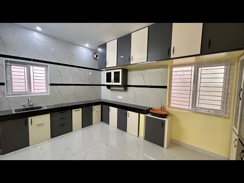 Small Budget PVC Modular Kitchen Design with Dining Space 👌