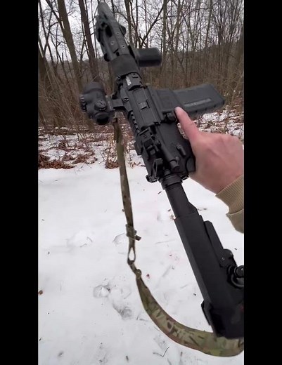 Springfield Saint AR-15 Setup with Red Dot — Clean Build 🔥 #gunshorts #rangetime #2astrong