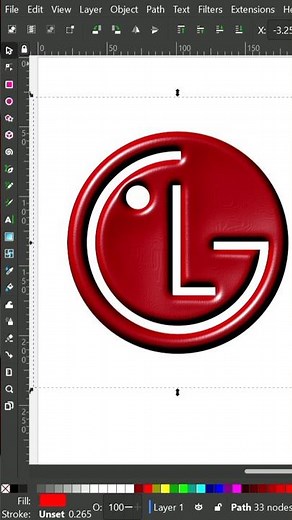 See how LG Logo made🙂|Logo design in Inkscape|Inkscape| Graphic design