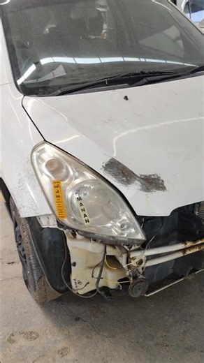 Denting, paint removal, rust repair, and a complete repaint.