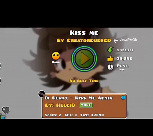 Kiss Me Geometry Dash level ID — find Kiss Me & Kiss Me Again