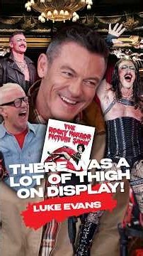 Luke Evans talks about taking on the iconic Rocky Horror Show on Broadway 🎭💄