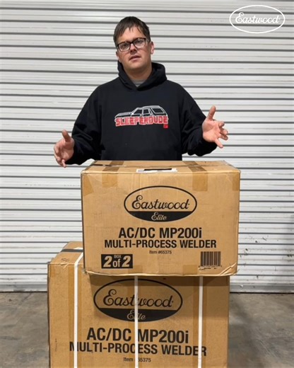 Most multi-process welders make TIG an afterthought. The MP200i AC/DC flips the script. High-frequency start, a rocker-style foot pedal, true AC/DC TIG, and a flex-head torch with a gas lens kit — this machine is built for people who actually TIG weld. Plus MIG, Stick, optional spool gun capability, dual gas hookups, and an integrated rolling cart. Switch processes fast. Weld anything from thin steel to aluminum. No compromises — just clean, confident welds in one machine. | Eastwood