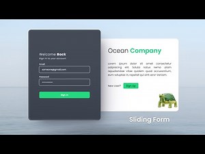 Animated Sliding Form for Sign In and Sign Up using HTML CSS and JS