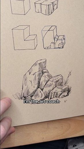How to draw rocks and make them believable.