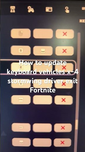 How to update keyboard vehicles x-4 stormwing driver exit Fortnite