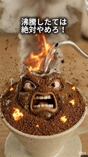 沸騰したてのお湯でドリップすると…#コーヒー#言語聴覚焙煎士