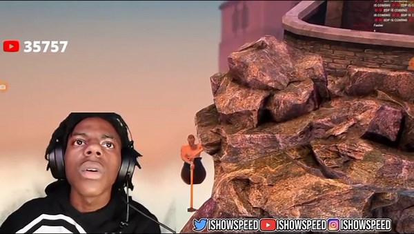 IShowSpeed Getting Over It Rage Compilation