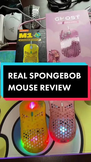 SpongeBob mouse is lowkey a flop.. keyboard comparison next #spongebob #mouse #techtok