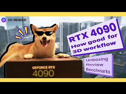 RTX 4090 Review | Faster design, 3D rendering, animation with D5 Render