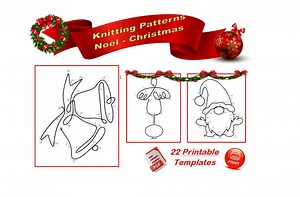 Modèles tricotin noël, fichier téléchargeables de suite - Etsy France