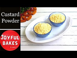 How to make Custard Powder at Home | Homemade Custard Powder | Vanilla Custard Powder