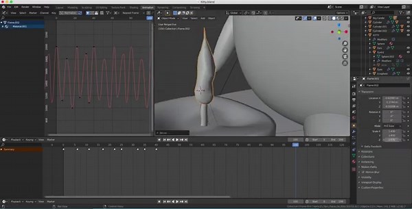 Creating a Cartoon Cat in Blender 2.8 [SPEED ART]