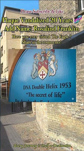 Justice for Rosalind 🧬🕵️‍♀️ #rosalindfranklin #womeninscience #theeagle #cambridgehistory #england
