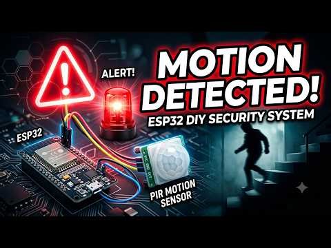 ESP32 Motion Detection Alarm | PIR Sensor Security Project