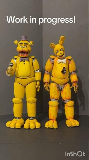 Work in progress on springlocked springbonnie action figure from fnaf #fnaf #fivenightsatfreddys