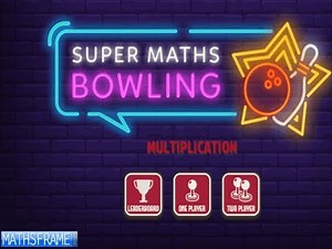 Super Maths Bowling Multiplication Mathsframe.