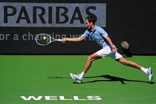 Medvedev again making a deep run at BNP Paribas Open