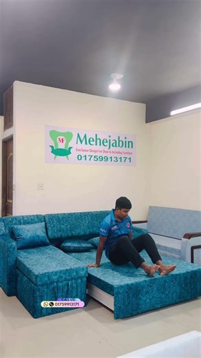 কাঠের তৈরী লাক্সারিয়াস L সেপ সোফা সেট। L Shape sofa #01759913171 #furniture #interiordesign