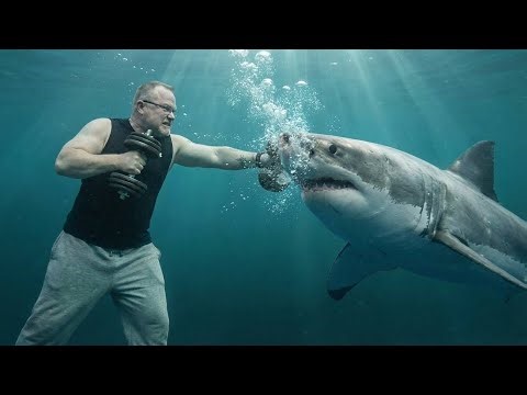 Great Chest, Back, and Shoulder workout. Also, don't workout with sharks. They hog dumbbells.