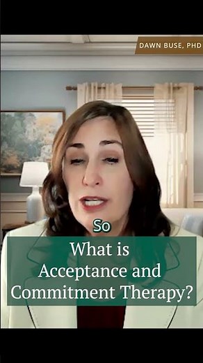 What is acceptance and commitment therapy?