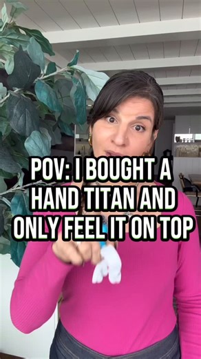 “Pressure is only felt on top.” That’s actually not how pressure works. The Hand Titan is designed to sink, not smash. When you relax your grip and let the tissue soften, the double-sided pressure disperses through the thumb pad triggerpoints, not just the surface. If you’re only feeling it on top, try this: • Less force • Slower breathing • Let the hand melt into it Trigger points respond to time angle, not brute pressure. This is the same technique I’ve used for 15 years as a sports massage th