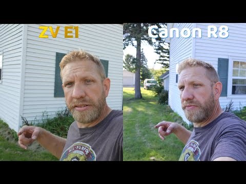 ZV-E1 VS Canon R8 Walking Stabilization test and Standard and Low Light Ultimate Battle!
